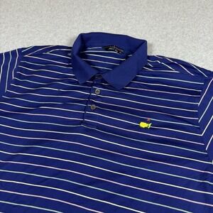 Masters Polo Shirt Mens 2XL XXL Clubhouse Collection Purple Made In Italy Golf